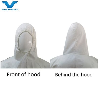 S-5XL Bianco impermeabile Microporous Protective PPE Safety Coveralls Per il mercato USA