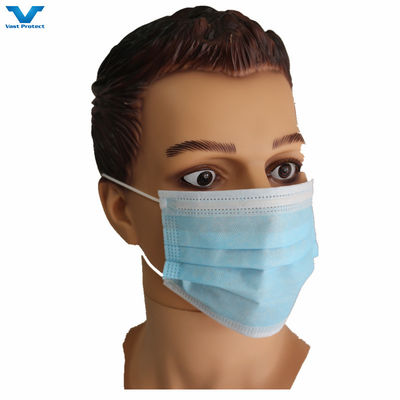 Tipo di livello IIR PP CE EN14683 3 Ply Earloop Blu Maschera medica chirurgica usa e getta