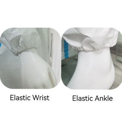 Indossato per la protezione medica con cappuccio a polso e caviglia elastica