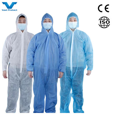 Anti-statico CE tipo 5/6 Microporous/PP/SMS PPE industriale Protezione monouso