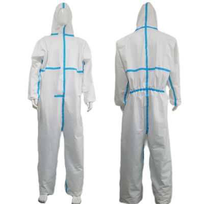 55 gm-70 gm EN14126 Tipo 5 6 Abbigliamento monouso con nastro a cucitura termicamente sigillato