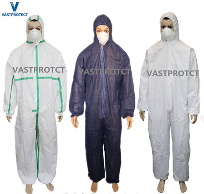 3XL Abiti monouso a prova di acido 50GSM 55GSM 60GSM 65GSM 70GSM