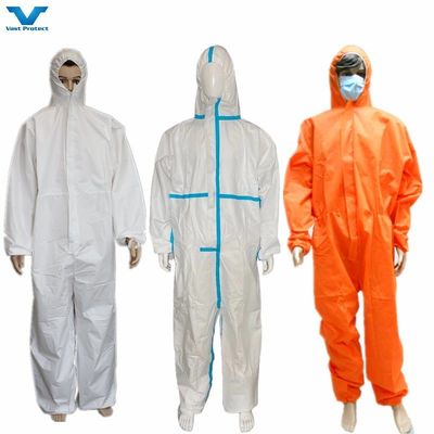 CE approvato Cat 3 Tipo 4/5/6 Protective Disposable Coverall negli Stati Uniti per la massima sicurezza
