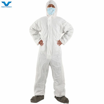 CE approvato Cat 3 Tipo 4/5/6 Protective Disposable Coverall negli Stati Uniti per la massima sicurezza