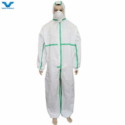 CE approvato Cat 3 Tipo 4/5/6 Protective Disposable Coverall negli Stati Uniti per la massima sicurezza