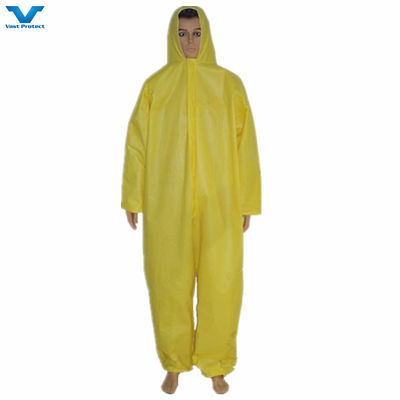 55000pcs per 40Q PPE abbigliamento da lavoro di sicurezza PP non tessuto monouso con cappuccio