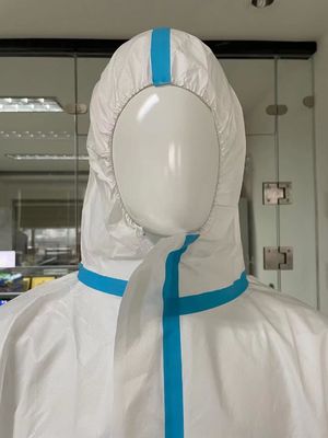 CE Type 4 5 6 60GSM Disposable Microporous Coverall con opzione di personalizzazione