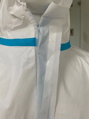 CE Type 4 5 6 60GSM Disposable Microporous Coverall con opzione di personalizzazione