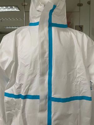 CE Type 4 5 6 60GSM Disposable Microporous Coverall con opzione di personalizzazione