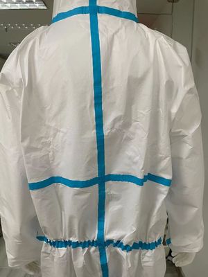 CE Type 4 5 6 60GSM Disposable Microporous Coverall con opzione di personalizzazione