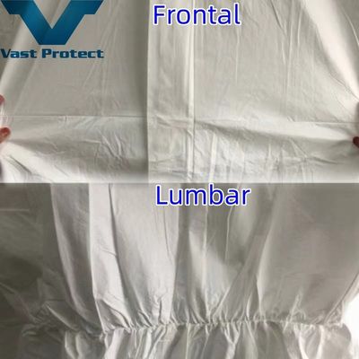 Abbigliamento bianco microporoso usa e getta con caratteristiche anti-muffa e anti-batteriche