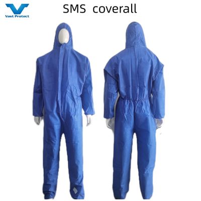 Abbigliamento di protezione CE Tipo5 6 PPE Kit Costume SMS Abbigliamento non tessuto senza copertura dei piedi