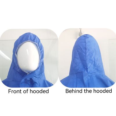 Abbigliamento di protezione CE Tipo5 6 PPE Kit Costume SMS Abbigliamento non tessuto senza copertura dei piedi