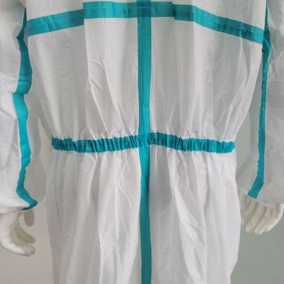 Tipo CE5/6 Stock OEM Isolamento protettivo SMS/Microporous/PP Coverall con certificato CE