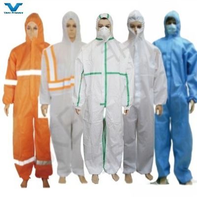 CE Categoria 3 III Tipo 4/5/6 PPE di sicurezza Protezione non tessuta SMS Microporous Disposable Overall