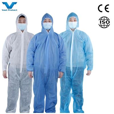 CE Categoria 3 III Tipo 4/5/6 PPE di sicurezza Protezione non tessuta SMS Microporous Disposable Overall