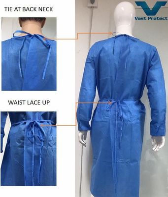 Abito chirurgico usa e getta non tessuto SMS Hydroponic Lightweight Level 1/2/3 Isolation Outfit