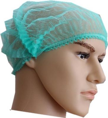 Biodegradabile non tessuto in PP doppio elastico a striscia usa e getta Clip Mob Cap