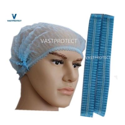 Cappuccio monouso sterilizzato non tessuto in PP Cappuccio a striscia Cappuccio mob Cappuccio bouffant