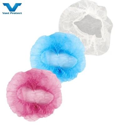 Cappuccio monouso sterilizzato non tessuto in PP Cappuccio a striscia Cappuccio mob Cappuccio bouffant