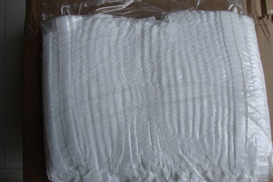PP monouso 16GSM 18 pollici White Mob Cap Non sterilizzato