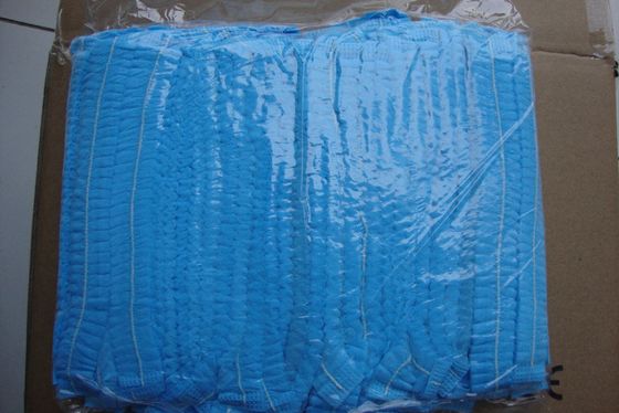 Disposable Blu 18g PP Clip Mob Bouffant Cap Per la lavorazione alimentare Disposable