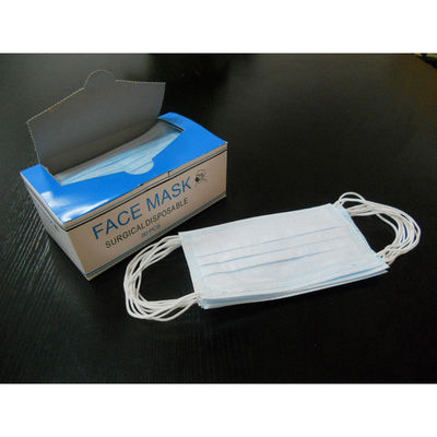 Tipo I II Iir Protective 3 Ply Nero Bianco Earloop PP Non tessuto Maschera da viso monouso