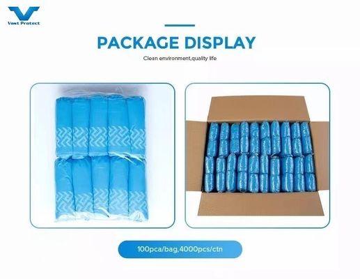 Elastic Style Disposable PP 10-30g Blu Anti Slip Stampato Copertina Calzatura Professionale