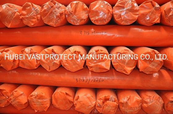 Modello semplice larghezza 3,65m impermeabile Arancione PE Tarpaulin Roll con nucleo di carta