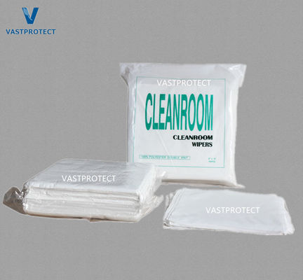 9" x 9" Laser antistatico sigillato 100% poliestere Lint Free Cleanroom Wipers con design