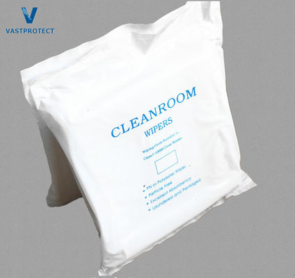 9*9 pollici Lint Free Microfiber Cleanroom Wipers per la personalizzazione industriale elettronica