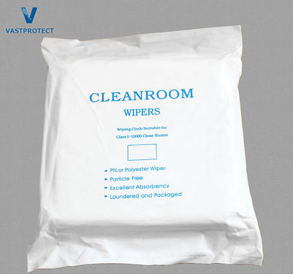 9*9 pollici Lint Free Microfiber Cleanroom Wipers per la personalizzazione industriale elettronica