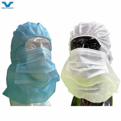 Balaclava Cappuccio Copertura del capo Ninja Astro Space Cap 20GSM PP non tessuto Protezione usa e getta con maschera