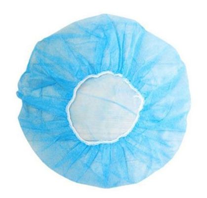 Nonwoven PP Disposable Round Bouffant Cap 21 prime /24 prime Inch Diametro 53/60cm 10/12GSM 100/Bx 1000pack