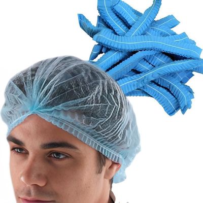 Classe I Cappello pieghevole monouso non tessuto in PP a strisce a pieghevole con tappo a grappolo di 3 anni di validità