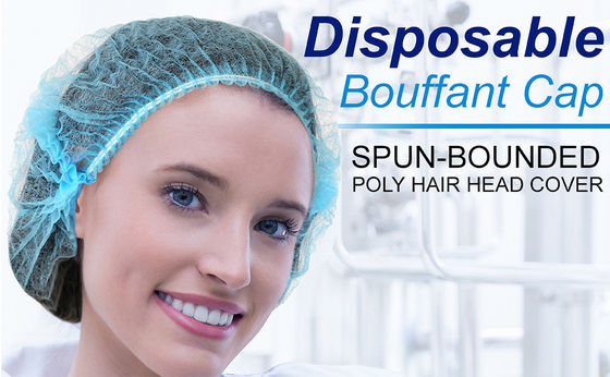 PP Strip Bouffant Hairnet Clip Mob Cap con diversi colori e dimensioni 3 anni di validità