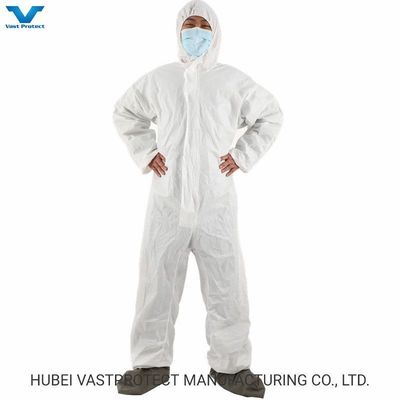 Categoria 3 Tipo 56 Costumi protettivi non tessuti in PP monouso con copertura microporosa