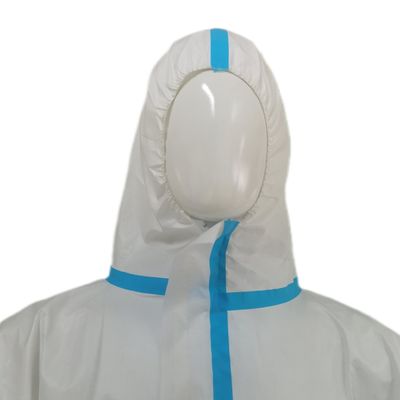 175*140cm Indumenti di sicurezza bianchi non tessuti per il tipo CE5 6 Protezione monouso