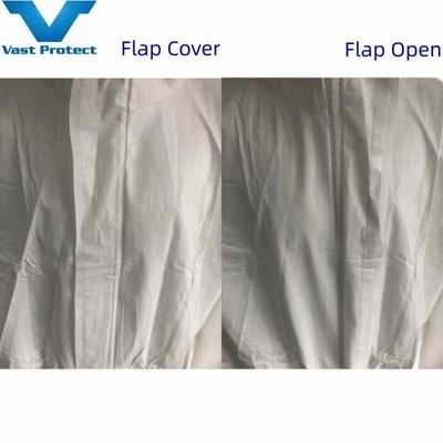 202 X 128 cm Copertura protettiva monouso bianca microporosa per un comfort traspirante