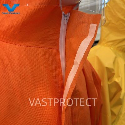 56GSM SMS Tyvek Protezione industriale tipo 5 6 Abiti da copertura con campione di tipo riflettente