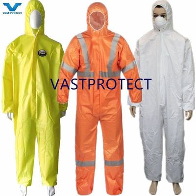 CE Categoria 3 III Tipo 4/5/6 Sicurezza industriale PPE non tessuto SMS Microporous Disposable Overall