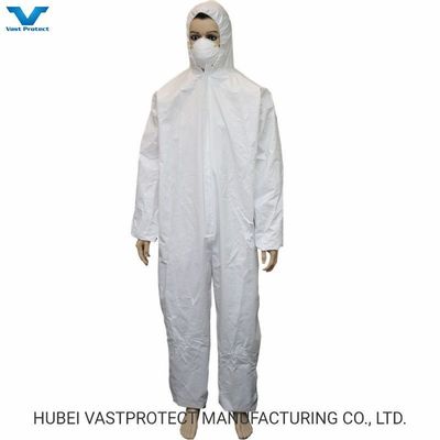 DuPont Tyvek Vernice bianca usa e getta Materiale pericolosa Tychemic Work Overall Boiler Work Safety Suit con colletto per cappuccio