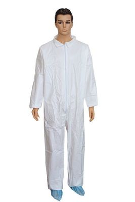 DuPont Tyvek Vernice bianca usa e getta Materiale pericolosa Tychemic Work Overall Boiler Work Safety Suit con colletto per cappuccio