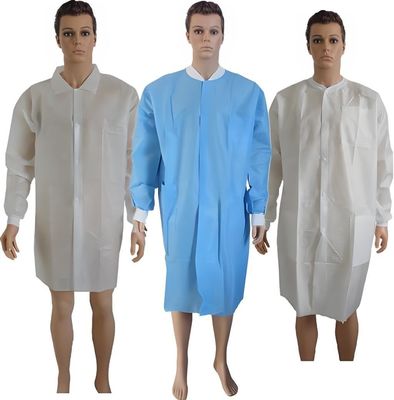 Abito da laboratorio monouso per visitatori per medici infermieri Diretto Micro-poroso/PP/SMS PP non tessuto