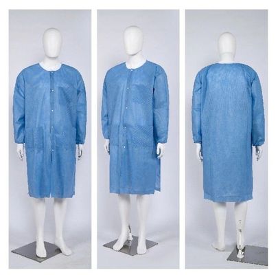 Buttone di chiusura Cappotto da laboratorio usa e getta con pulsanti di chiusura