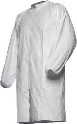 60GSM PPE medico microporous giacca da laboratorio usa e getta con polveri e polveri