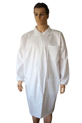 60GSM PPE medico microporous giacca da laboratorio usa e getta con polveri e polveri