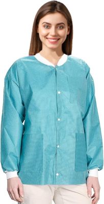 Giacche da laboratorio usa e getta Giacca lunga 32" Lunghezza anca Abiti da lavoro Abiti S-2XL Campione gratuito