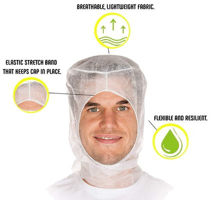 Esemplare gratuito di polipropilene non tessuto PP cappelli monouso con bordo elastico