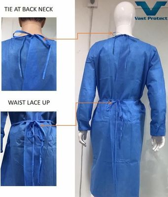 Abito di isolamento antistatico non sterile certificato SGS con alcol repellente medico